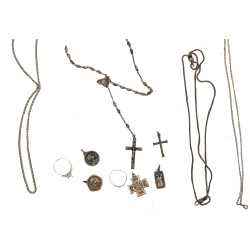 Lot de bijoux en argent (chaîne de montr
