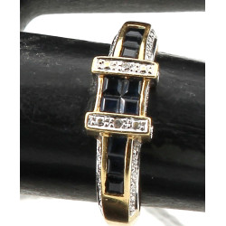 Bague deux or 18 carats, poinçon tête d'