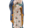 Vierge à l'Enfant, statuette en faïence 