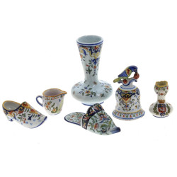 Décor ROUEN - Lot de 6 pièces en faïence