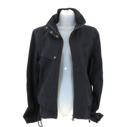 NIKE - Blouson femme noir à pressions et