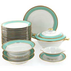 Service de table en porcelaine blanche, 