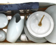 Lot de vaisselle en porcelaine blanche :