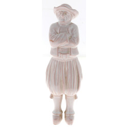 Statuette en faïence de Quimper émaillée