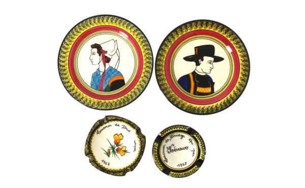 HENRIOT Quimper - Paire de petites assie