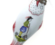 Boule de NOEL en forme de poisson en faï
