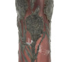 Vase circa 1900 en verre violine à décor
