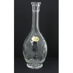 Carafe en cristal taillé à décor de pamp