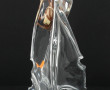SCHNEIDER - Pied de lampe en cristal tra