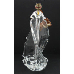 SCHNEIDER - Pied de lampe en cristal tra