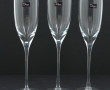 DAUM - 12 flûtes en cristal, signées, ne