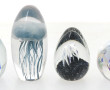 Lot de 4 boules presse-papier en verre d