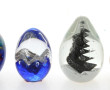 Lot de 4 boules presse-papier en verre d