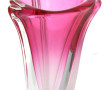 Vase en verre teinté rose, H 20 cm