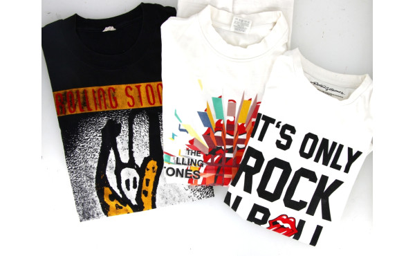 Lot de 3 Tshirt des concerts des ROLLING