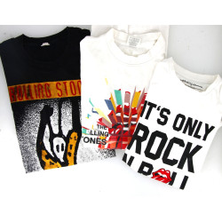 Lot de 3 Tshirt des concerts des ROLLING