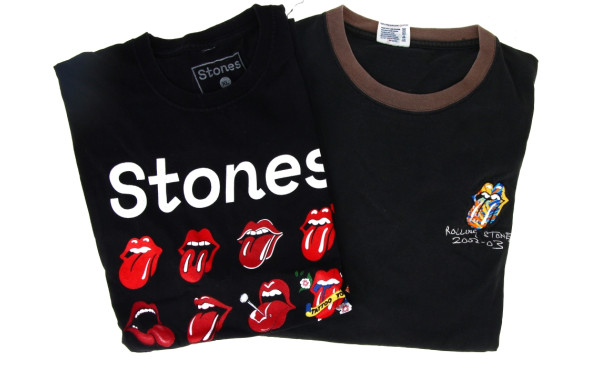 Lot de 2Tshirt des concerts des ROLLING 