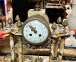 Garniture de cheminée en marbre de coule