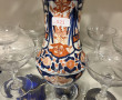 JAPON - Vase à col évasé (H 25 cm) et as