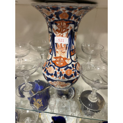 JAPON - Vase à col évasé (H 25 cm) et as