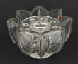 Vase en verre moulé de forme étoilé, H 1