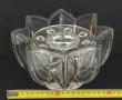 Vase en verre moulé de forme étoilé, H 1
