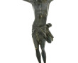 Deux grands Christ, l'un en bronze, l'au