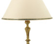 Flambeau en bronze doré, électrifié