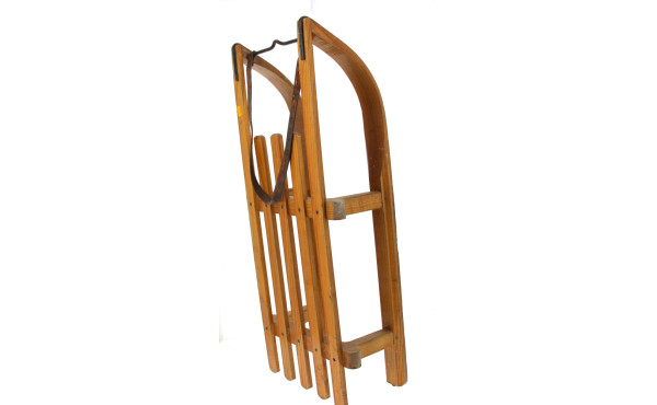 DONNAY - Luge en bois, années 50. L 85 c