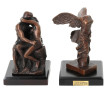 Lot de 2 petits sujets en bronze : 1) D'
