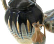 Lot de céramiques décors flammés: vase, 