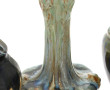 Lot de céramiques décors flammés: vase, 