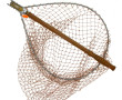 Epuisette truite repliable manche bois, 