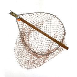 Epuisette truite repliable manche bois, 