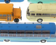 BUS - Lot de 7 bus dont un moderne (peti