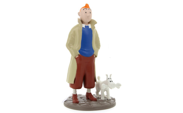 TINTIN - Grand sujet en filament peint à