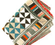 Beau quilt dans les tons turquoise, oran