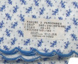 Parure 2 personnes décor fleurs bleuses 