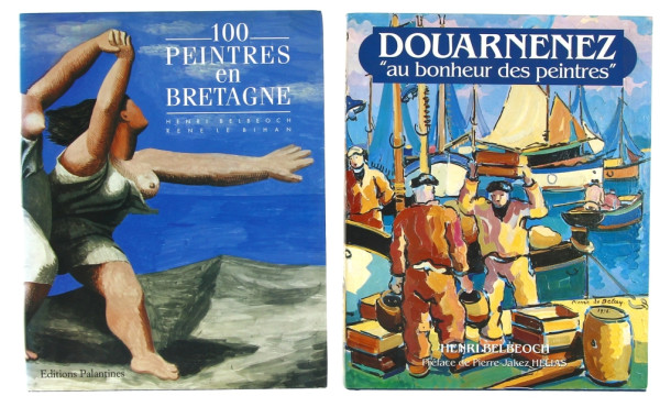 ART EN BRETAGNE - 2 livres "100 peintres