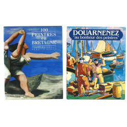 ART EN BRETAGNE - 2 livres "100 peintres