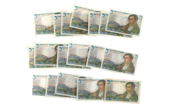 Billets de banque - Lot de 18 billets de
