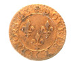 Louis XIII - Double tournois - Buste lau