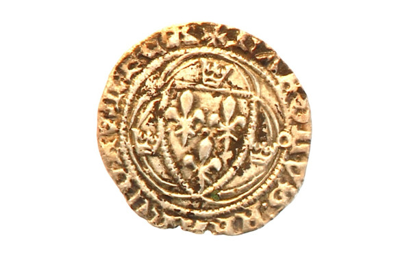 CHARLES VII (1422-1461) - Blanc à la cou
