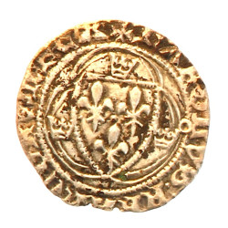 CHARLES VII (1422-1461) - Blanc à la cou