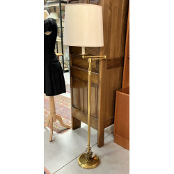 Lampadaire veilleuse articulé en laiton,