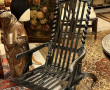 Fauteuil pliant Napoléon III en bois noi