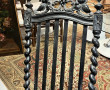 Fauteuil pliant Napoléon III en bois noi