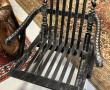 Fauteuil pliant Napoléon III en bois noi