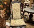 Fauteuil pliant Napoléon III en bois noi
