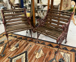 Jolie paire de fauteuils de jardin en fo